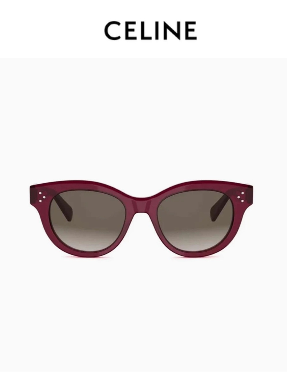 CELINE 3 Dots Red Round Sunglasses
CL 41050/S CR31E
